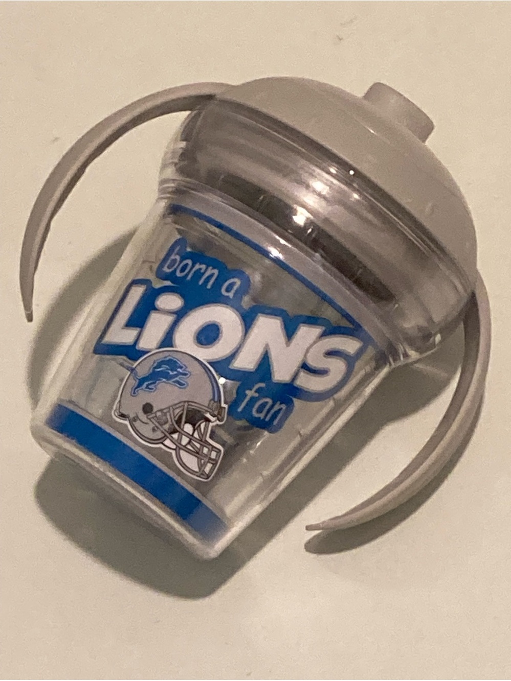 NFL DETRIOT LIONS Born A Lions Fan My First Tervis Sippy Cup 6oz Dual Handle NEW